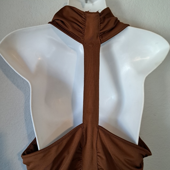 B.Y.B.B. by Susan Lawrence cowl neck halter style top. Size Xl - Picture 4 of 10